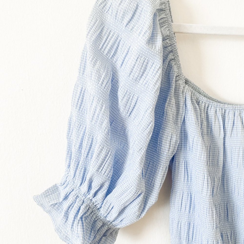 Blue Ruffle Romper - Picture 3 of 3